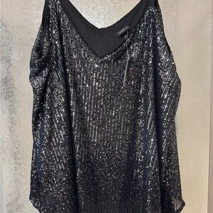 Torrid Gunmetal Sequin Swing Camisole